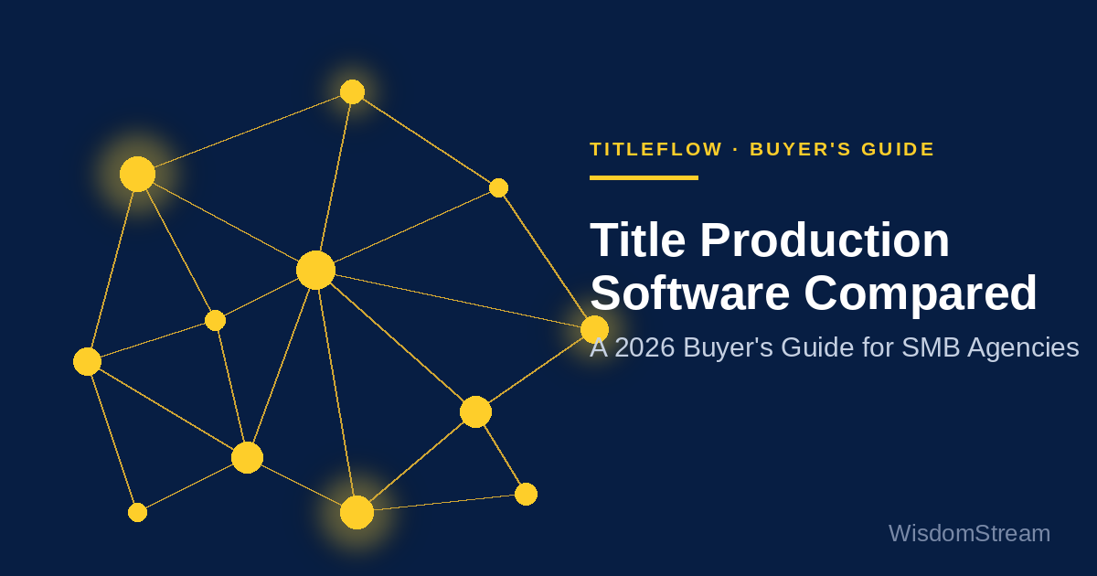 Title Software Title Production Software Compared 2026 | WisdomStream